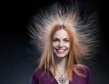 Как избавить волосы от статического электричества