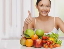 Ισορροπημένη διατροφή για γυναίκες: μενού για απώλεια βάρους για μια εβδομάδα Παραδείγματα ισορροπημένης διατροφής